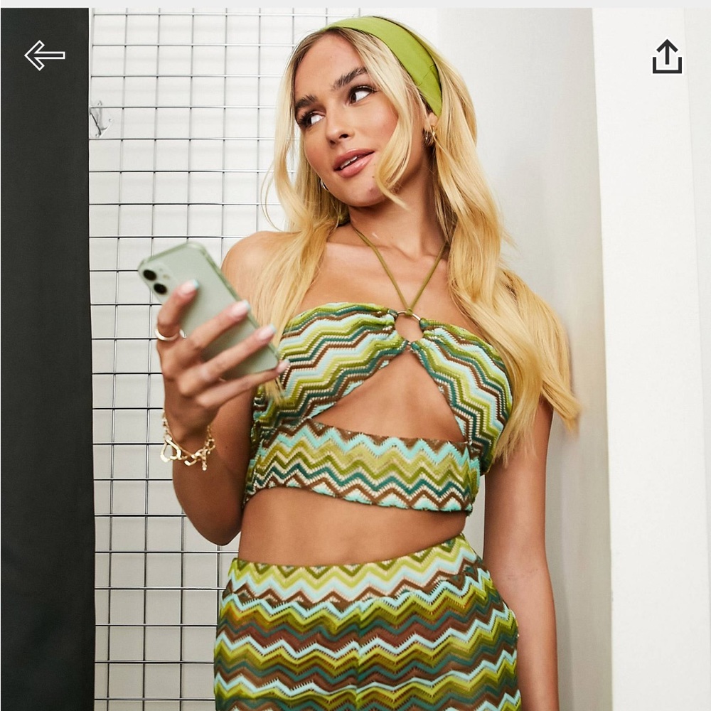 Sisters of The Tribe Halterneck Crop Top